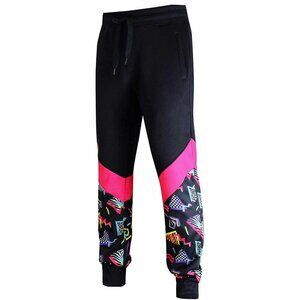 SCREENSHOT Vintage Black and Print Sweatpants - XL